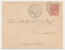 Grootrondstempel traject: Amsterdam - Uitgeest VI 1900