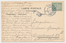 Grootrondstempel traject: Arnhem - Breda D 1916