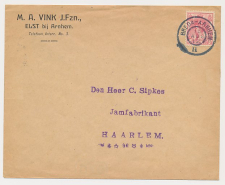 Grootrondstempel traject: Breda - Arnhem II 1912