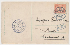 Grootrondstempel traject: Dieren - Zwolle IV 1913