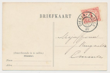 Grootrondstempel traject: Dieren - Zwolle IV 1906