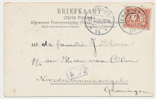 Grootrondstempel traject: Dieren - Zwolle III 1909