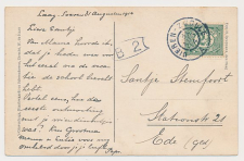 Grootrondstempel traject: Dieren - Zwolle A 1914