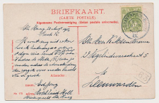 Grootrondstempel traject: s Gravenhage - Gouda IX 1917