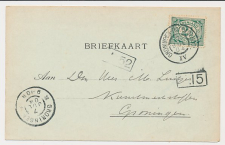Grootrondstempel traject: Groningen - Roodeschool IV 1904