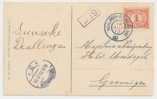 Grootrondstempel traject: Harlingen - Nieuweschans III 1910