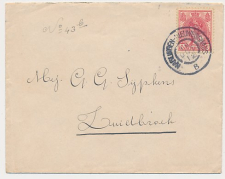 Grootrondstempel traject: Harlingen - Nieuweschans B 1912
