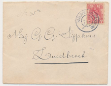 Grootrondstempel traject: Harlingen - Nieuweschans F 1912