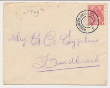 Grootrondstempel traject: Harlingen - Nieuweschans B 1912