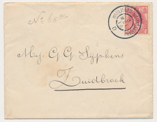 Grootrondstempel traject: Harlingen - Nieuweschans D 1913
