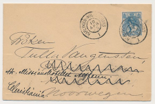 Grootrondstempel traject: Harlingen - Nieuweschans I 1905