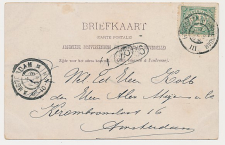Grootrondstempel traject: Hoogeveen - N-Amsterdam III 1904