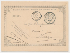 Grootrondstempel traject: Leeuwarden - Meppel IV 1903