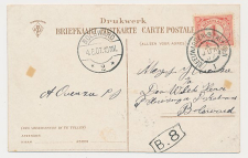 Grootrondstempel traject: Leeuwarden - Stavoren I 1907
