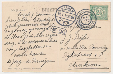 Grootrondstempel traject: Leeuwarden - Stavoren II 1911