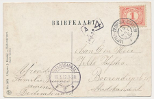Grootrondstempel traject: Lutten - Dedemsvaart Station I 1912
