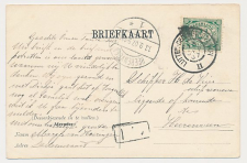 Grootrondstempel traject: Lutten - Dedemsvaart Station II 1907