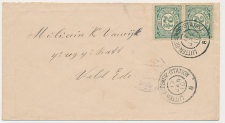 Grootrondstempel traject: Lutten - Dedemsvaart Station B 1910