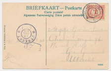 Grootrondstempel traject: Middelburg - Domburg C 1909