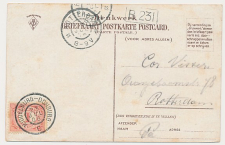 Grootrondstempel traject: Middelburg - Domburg C 1906
