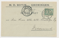 Grootrondstempel traject: Nieuweschans - Harlingen D 1907 