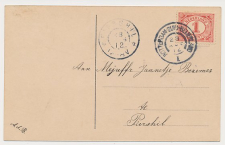 Grootrondstempel traject: Rotterdam - Zuid-Beijerland I 1912