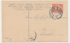 Grootrondstempel traject: Rotterdam - Zuid-Beijerland I 1912