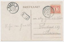 Grootrondstempel traject: Utrecht - Leiden IV 1906