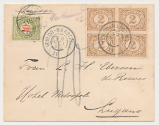 Grootrondstempel traject: Venloo - Maastrciht VI 1904 - Spelfout