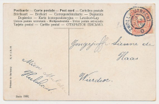 Grootrondstempel traject: Zwolle - Utrecht D 1916
