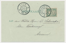 Grootrondstempel Leeuwarden - Station 1900