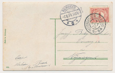 Grootrondstempel Rotterdam Station Beurs 1910