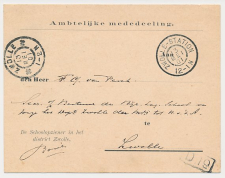 Grootrondstempel Zwolle - Station 1901
