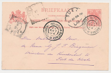 Grootrondstempel Postagent Rotterdam - Batavia 1904