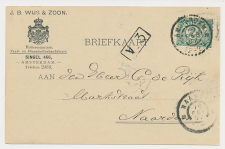 Grootrondstempel Amsterdam 1907 - Nachtuurkarakters 12-2V