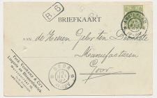 Grootrondstempel Amsterdam 1907 - Nachtuurkarakters 12-2V
