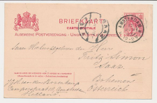 Grootrondstempel Amsterdam 1907 - Nachtuurkarakters 12-2V