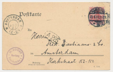 Grootrondstempel Amsterdam 1907 - Nachtuurkarakters 12-2V
