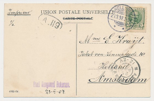 Grootrondstempel Amsterdam 1907 - Nachtuurkarakters 12-2V
