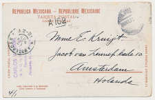 Grootrondstempel Amsterdam 1907 - Nachtuurkarakters 12-2V
