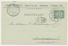 Grootrondstempel Amsterdam 1907 - Nachtuurkarakters 2-6V