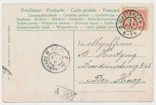 Grootrondstempel s Gravenhage 1906 - Nachtuurkarakters 12-2V