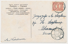 Grootrondstempel Lisse 1907 - Nachtuurkarakters 2-6V