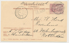 Grootrondstempel Rotterdam 1907 - Nachtuurkarakters 2-6V