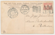 Grootrondstempel Rotterdam 1906 - Nachtuurkarakters 12-2V