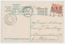 Grootrondstempel Rotterdam 1906 - Nachtuurkarakters 12-2V