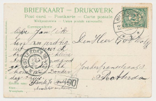 Grootrondstempel Rotterdam 1907 - Nachtuurkarakters 12-2V