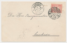 Grootrondstempel s Gravenhage 1902 - Gespatieerde uurkarakters