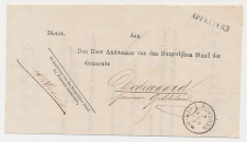 Naamstempel Appeltern - Nijmegen - Dodewaard 1873