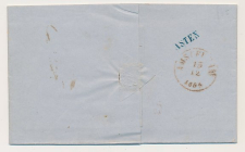 Naamstempel Asten - Helmond - Amsterdam 1854
